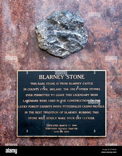 Blarney Stone in Reno Nevada Stock Photo - Alamy