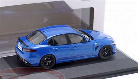 1/43 Solido 2019 Alfa Romeo Giulia Quadrifoglio (Blue) Car Model ...