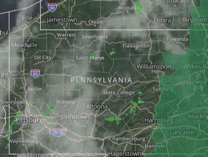 State of Pennsylvania Weather Doppler Radar Map