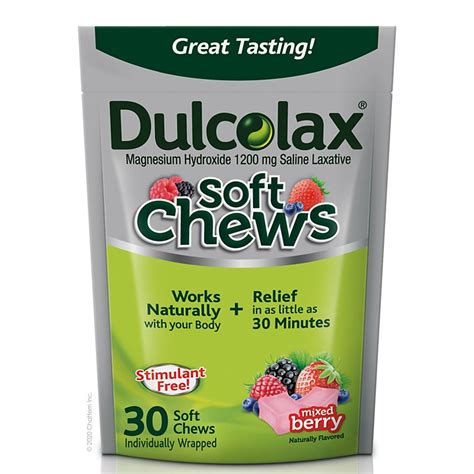 Dulcolax Soft Chews Laxative Mixed Berry - Shop Medicines & Treatments ...