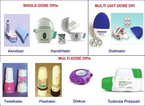 Dry powder inhalers (DPIs) currently available in the United States ...