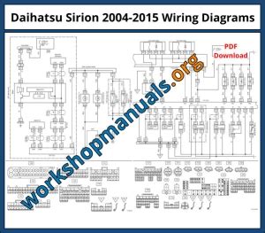 Daihatsu Sirion 2004-2015 Workshop Repair Manual Download PDF