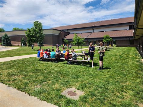 Sixth grade soaking up the sun... - Wea Ridge Middle School