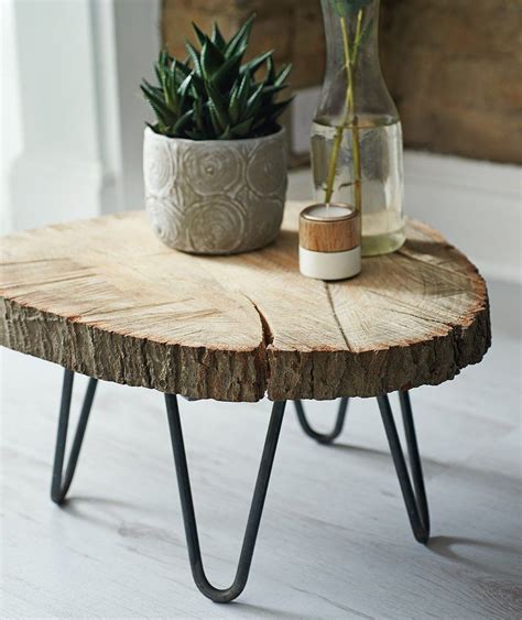 DIY Tree Slab Coffee Table | Diy coffee table, Coffee table upcycle ...