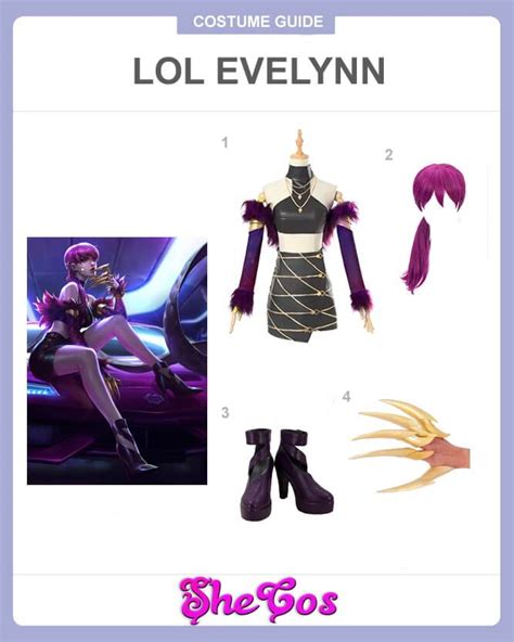 League of Legends K/DA Evelynn Popstar Skin Cosplay Guide | SheCos