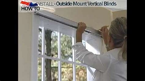 How to Install Outside-Mount Vertical Window Blinds - Decor - How To ...