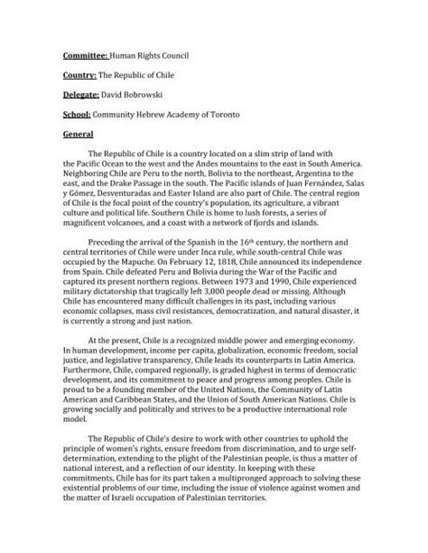 Position Paper Mun How To Write A Model Un Position Paper Examples ...