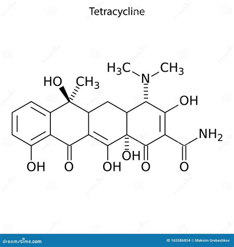 Skeletal Formula Of Chemical Element Stock Photo | CartoonDealer.com ...