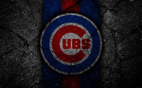 Download Logo Baseball MLB Chicago Cubs Sports 4k Ultra HD Wallpaper