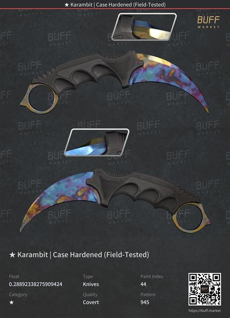 KARAMBIT CASE HARDENED FT PATTERN 945 : r/MarketCSGO