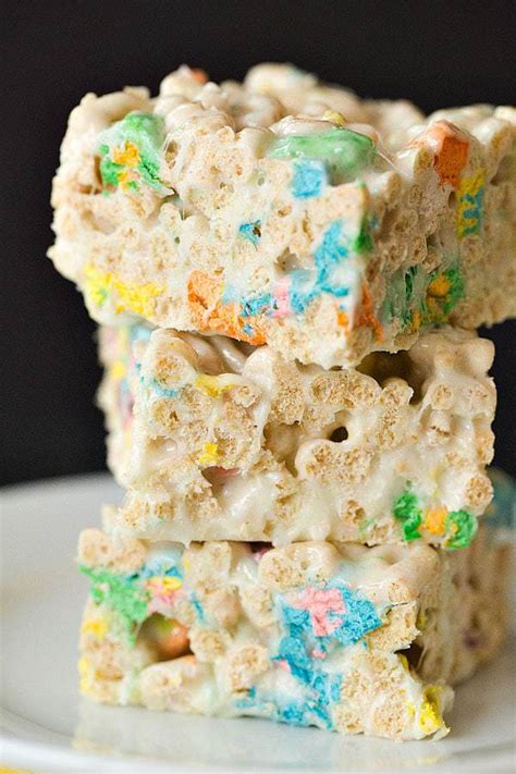 Lucky Charms Marshmallow Treats | Brown Eyed Baker | Bloglovin’