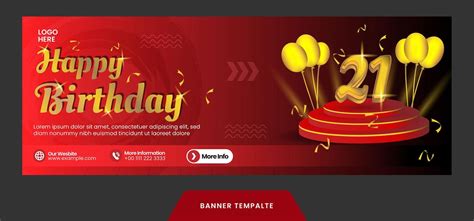 Premium Vector | Facebook cover anniversary or happy birthday text ...