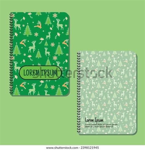 Cover Page Templates Christmas Pattern Layouts Stock Vector (Royalty ...