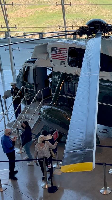 Marine One at Ronald Reagan Presidential Library