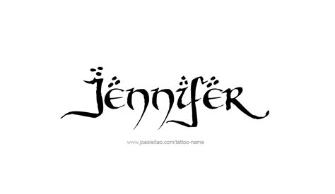 Jennifer Name Tattoo Designs