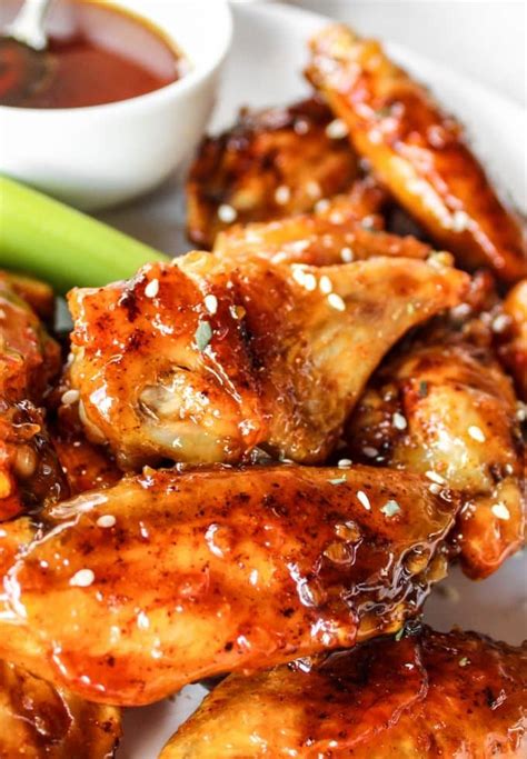 Honey Garlic Chicken Wings - The Whole Cook