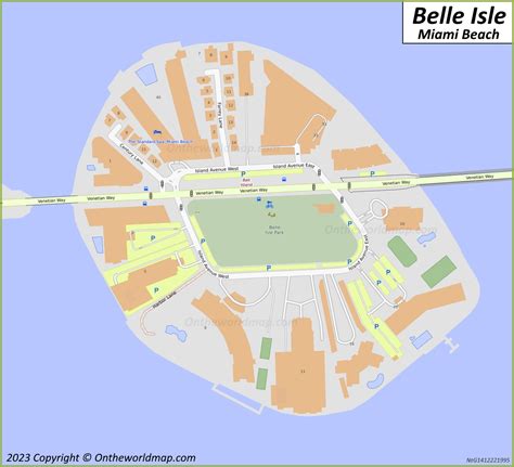 Belle Isle Map | Venetian Islands, Miami Beach, Florida, U.S ...