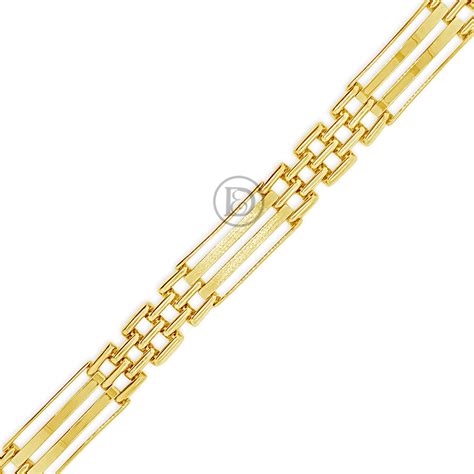 10K Gold Fancy Mens Bracelet – Exotic Diamonds