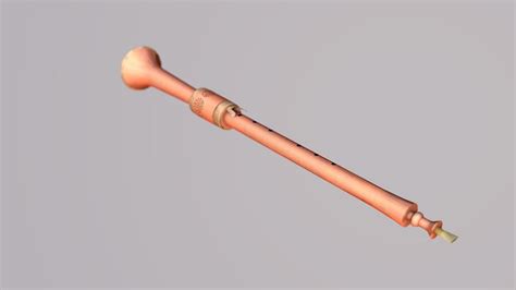 Medieval Music Instrument Alto Shawm 3D Model $12 - .obj .fbx .c4d - Free3D