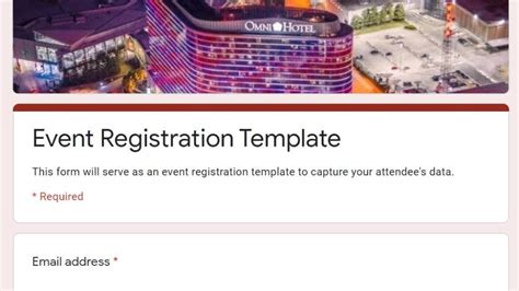 How-to: Free Event Registration Form (Google) - J.Shay Event Solutions