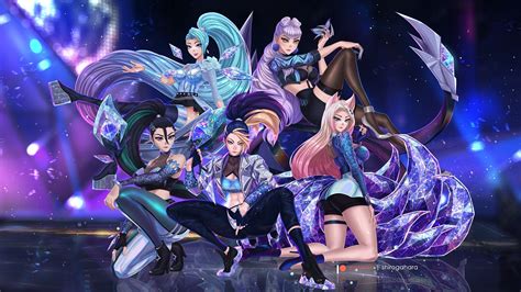 K/DA All Out GROUP - Fan Art by Shirogahara : r/kaisamains