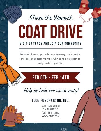 Free Coat Drive Flyer Templates | PosterMyWall