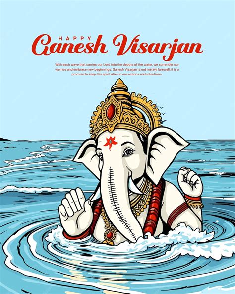 Happy Ganesh Visarjan and Happy Ganesh Chaturthi Festival Celebration ...