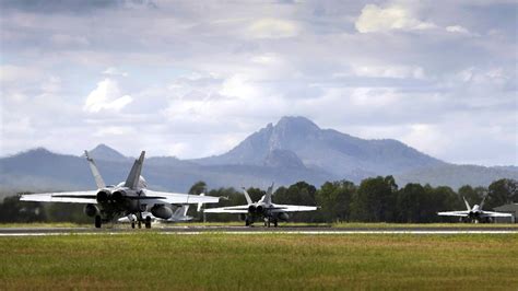 RAAF F/A-18F Super Hornets at RAAF Base Amberley in Australia ...