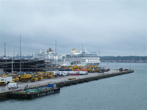 Southampton Docks hosts two of P&O's... © Terry Robinson cc-by-sa/2.0 ...