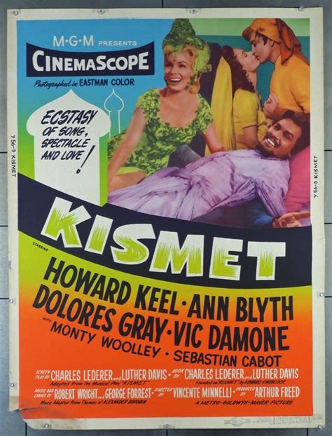 Original Kismet (1955) movie poster in VF condition for $350.00