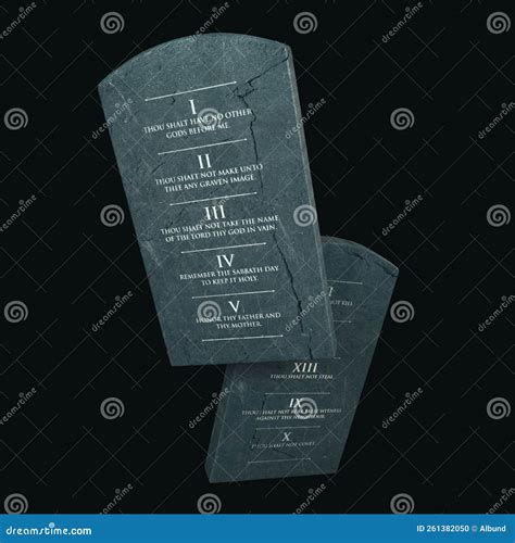 Ten Commandments Stone Tablets Stock Photo | CartoonDealer.com #261382050