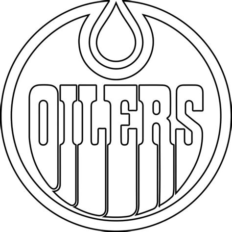 Edmonton Oilers Logo Coloring Page - Free Printable Coloring Pages for Kids