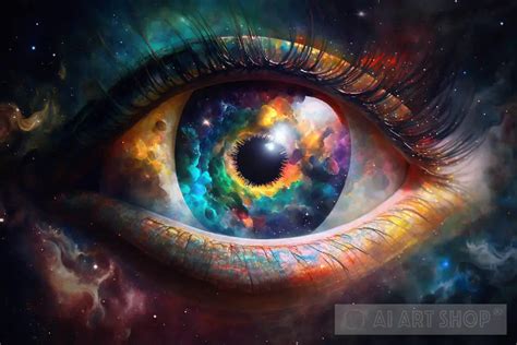 Eye of God: AI-Generated Artwork of a Mesmerizing Swirling Galaxy o...