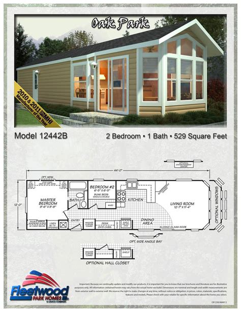 Park Model Homes Floor Plans - 20+ 2 Bedroom Park Model Homes | Bodaswasuas