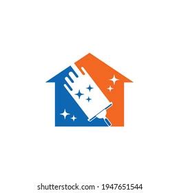 Clean House Design Logo Graphic Stock Vector (Royalty Free) 1947651544 ...