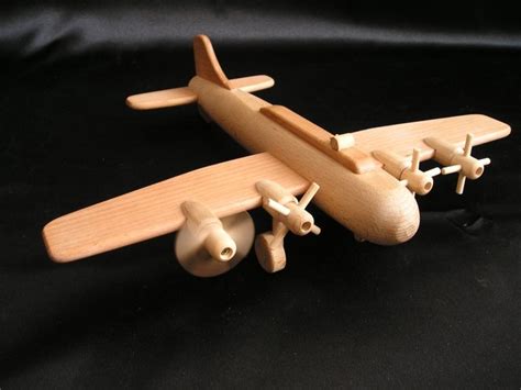 Wooden airplane toy bomber B17 - Wooden Gifts SOLY