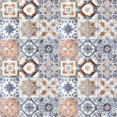 Beautiful Old Ceramic Tiles Patterns Stock Illustration - Illustration ...