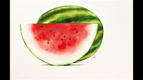 Watermelon Slice Drawing Realistic Download a free preview or high ...