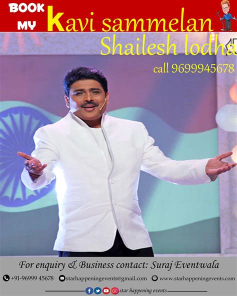 Shailesh lodha– Hasya Kavi call/Contact 9699945678/9870046698