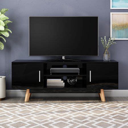 Noble House Quinton Modern Faux Wood TV Stand for TVs up to 50 inch ...