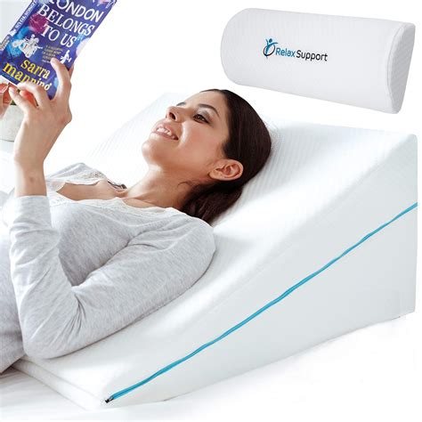 Relax Support RS6 Wedge Pillow Whole Memory Foam 3-in-1 Technology ...