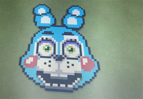 Minecraft Toy bonnie head pixel art : r/fivenightsatfreddys