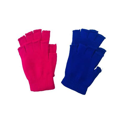 Kids/Young Adult Stretchy Winter Fingerless Gloves (Set of 2) Pink ...