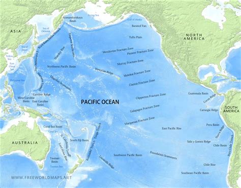 Maps of the Pacific Ocean