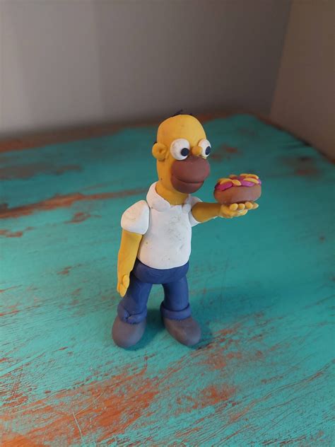 The Simpsons-homer Clay Model - Etsy