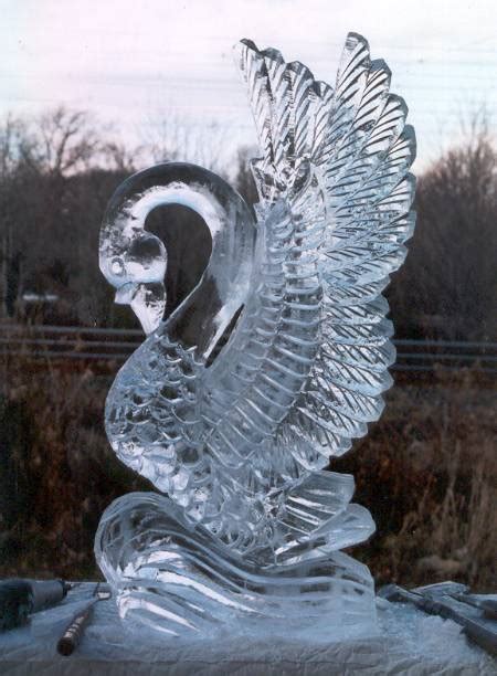 Swan Ice Sculpture (Upgrade) - Falls Manor Catering