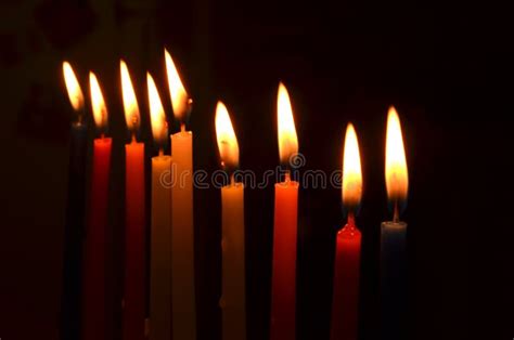 Hanukkah Candles stock image. Image of chanukiah, bright - 21466031