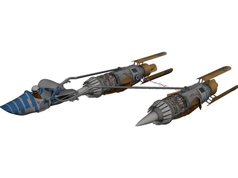 Star Wars Anakin Pod Racer 3D Model - 3DCADBrowser