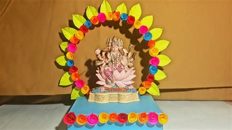 Navratri Decoration Ideas At Home | Navratri Mandir Decoration Ideas ...