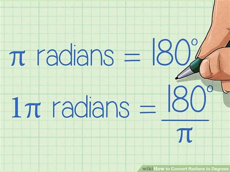 How to Convert Radians to Degrees: 4 Steps (with Pictures)